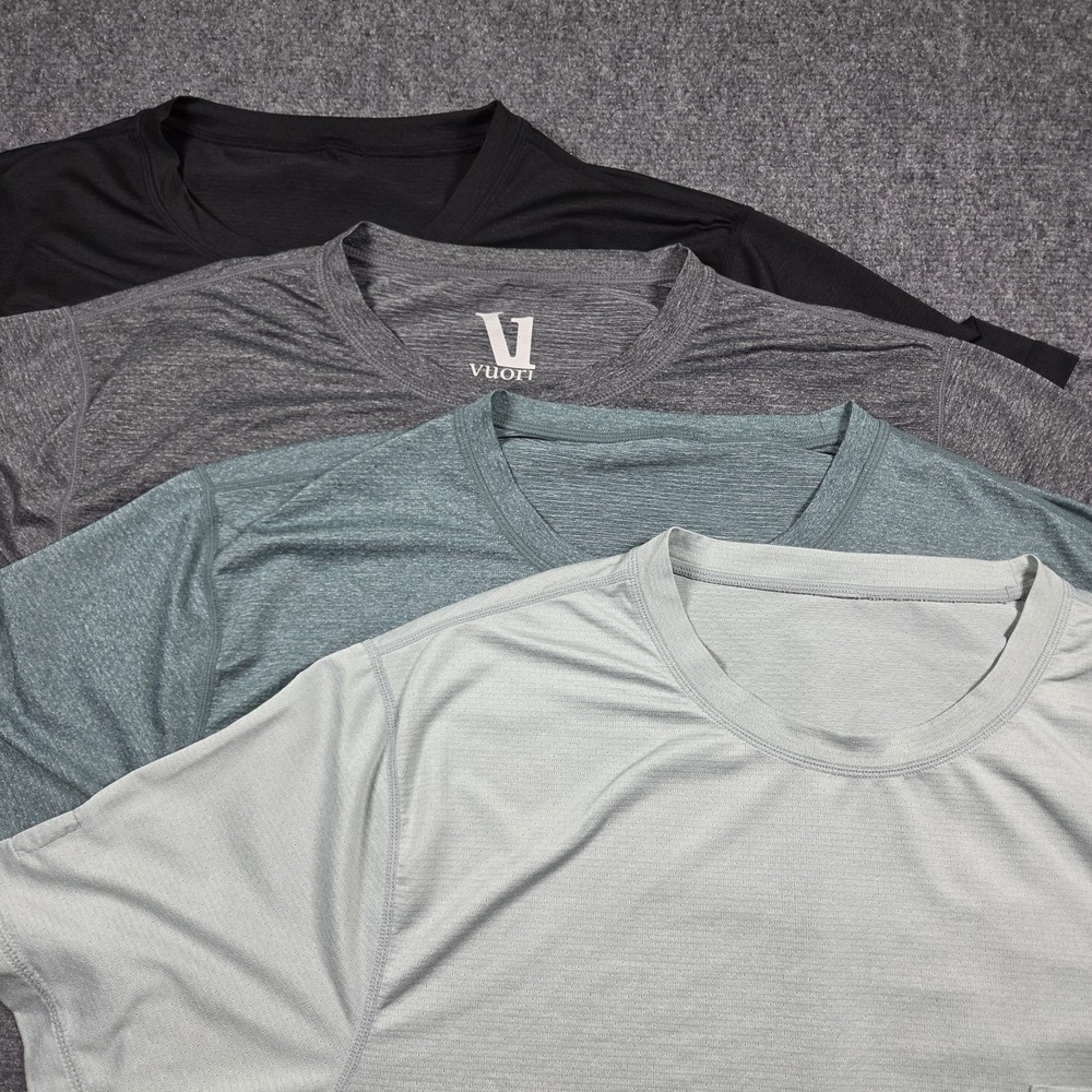 Lot Of 4 Vuori Tradewind Performance T-Shirt Mens Size Large Pocket Stretch V109